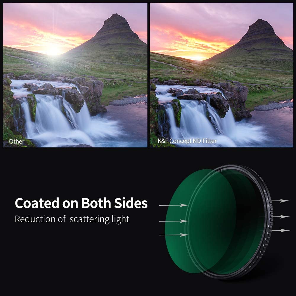 K&F Concept 77mm ND8-ND2000 Variable ND Filter KF01.1360 - 1